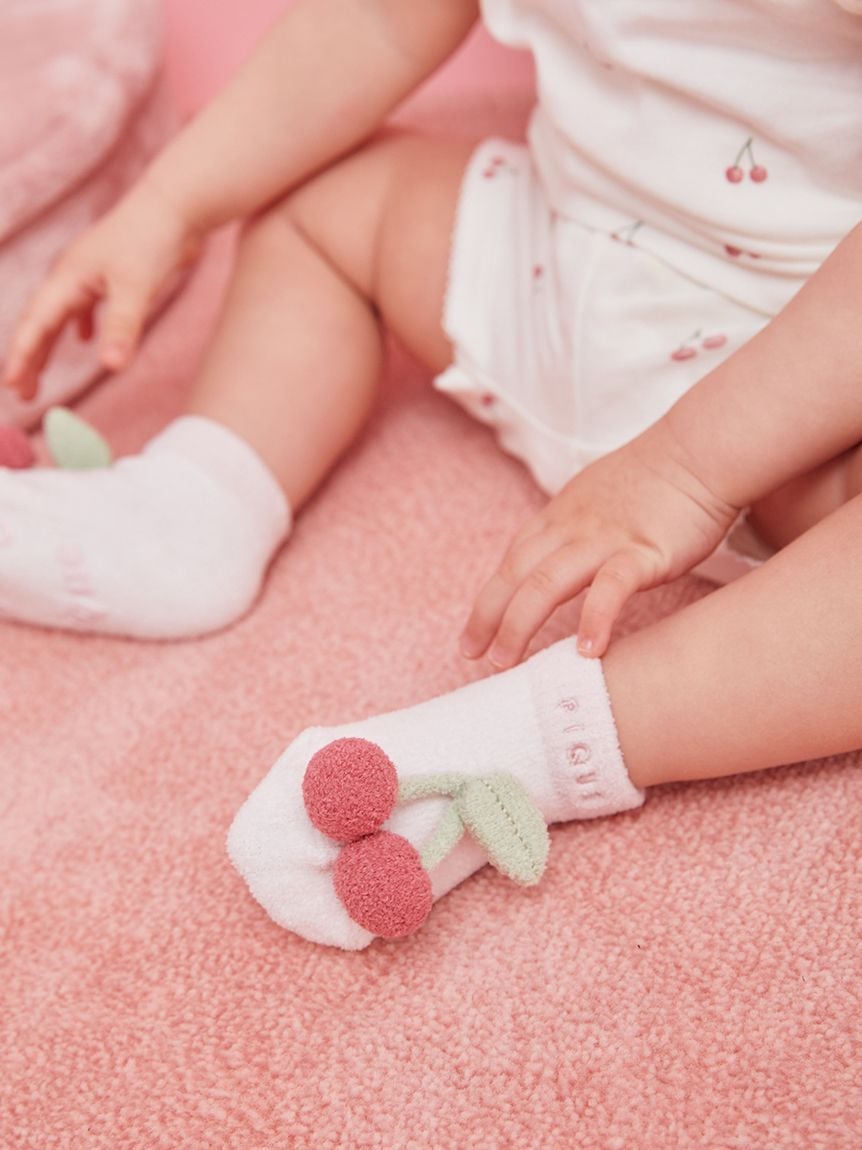 【BABY】AIRY MOCO櫻桃造型嬰兒襪 PBGS252419