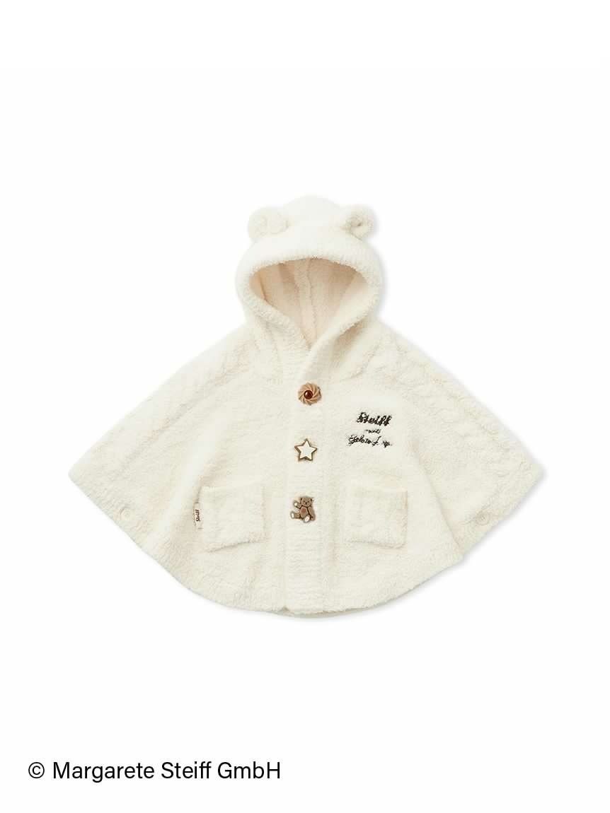 【Steiff】【BABY】POWDER 提花斗篷 PBNT255430