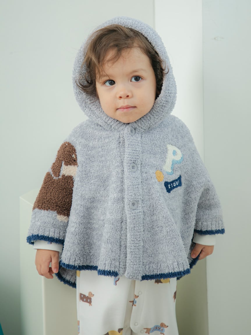 【BABY】BABY MOCO臘腸狗提花斗篷 PBNT255743