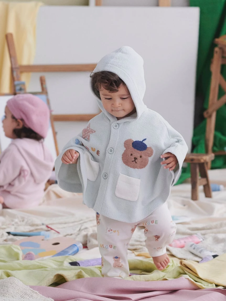 【BABY】AIRY MOCO畫家小熊斗篷 PBNT264464