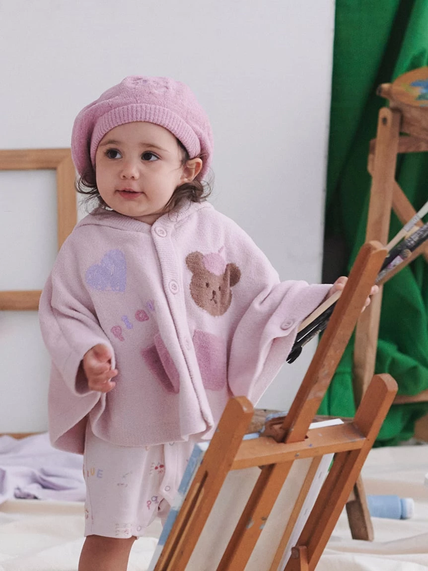 【BABY】AIRY MOCO畫家小熊斗篷 PBNT264464