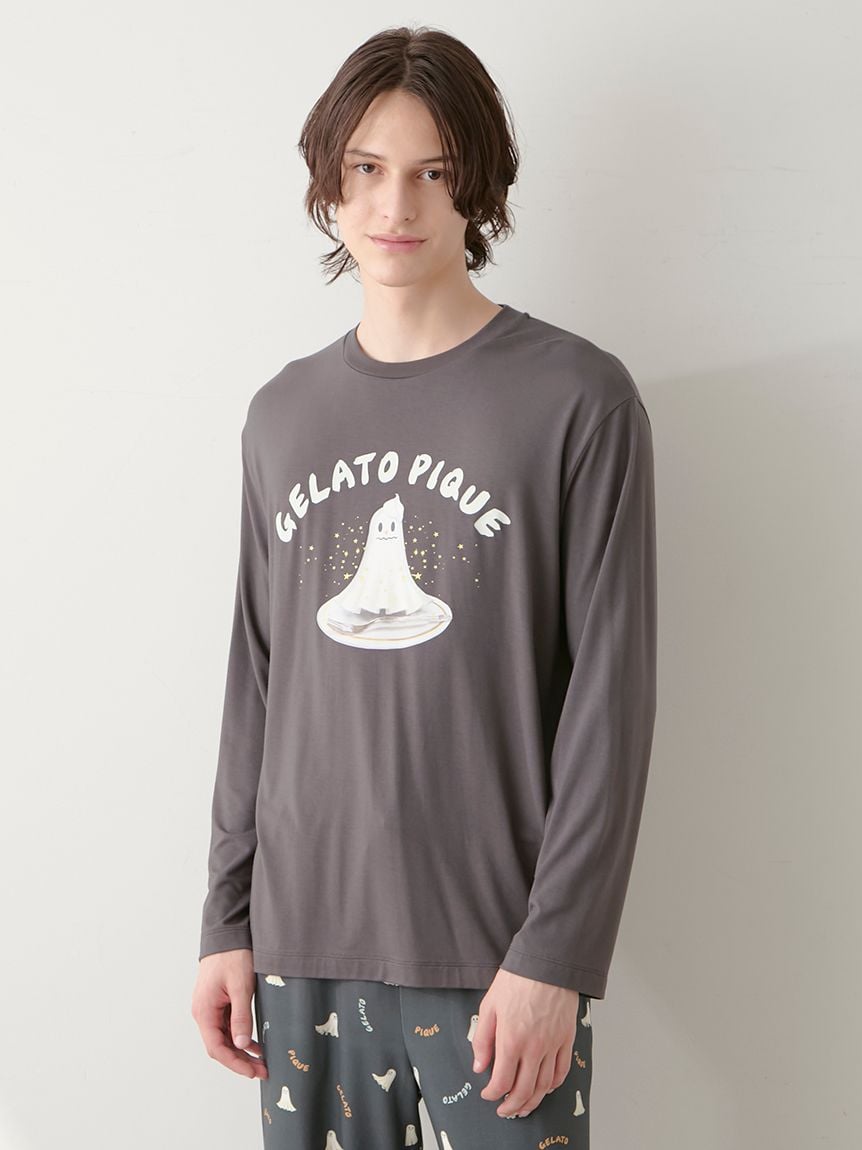 【HOMME】TRICK GHOST圖案長袖T-shirt PHCT254935