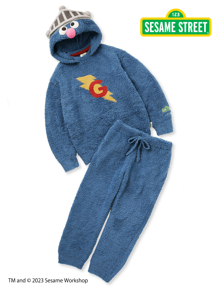 【SESAME STREET】【HOMME】GELATO Super Grover 連帽上衣&長褲套裝 PHNT235931