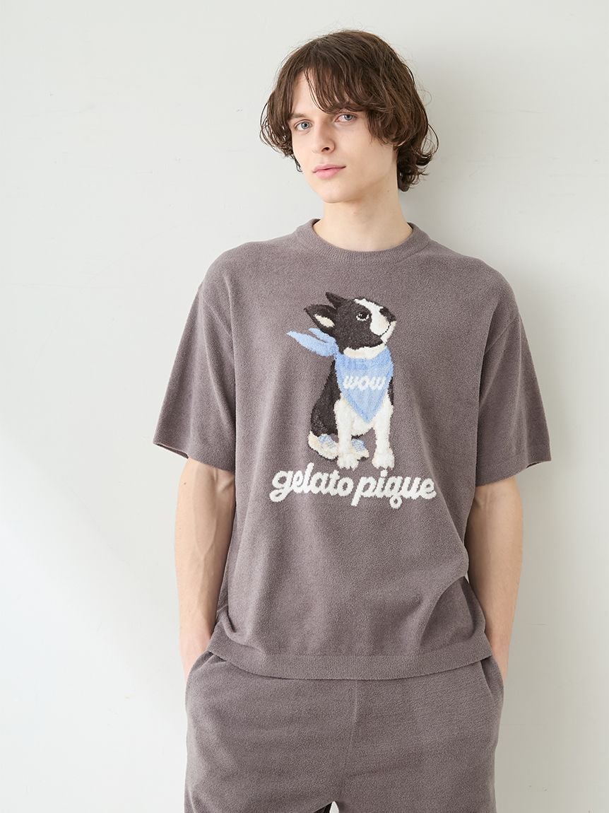 【HOMME】AIRY MOCO波士頓?犬提花上衣 PHNT262935