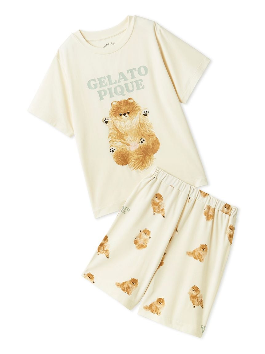 【JUNIOR】狗狗圖案T-Shirt&短褲SET PJCT261497