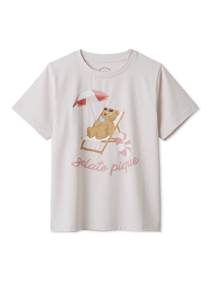 【JUNIOR】【接觸涼感】夏日小熊圖案T-Shirt PJCT262447