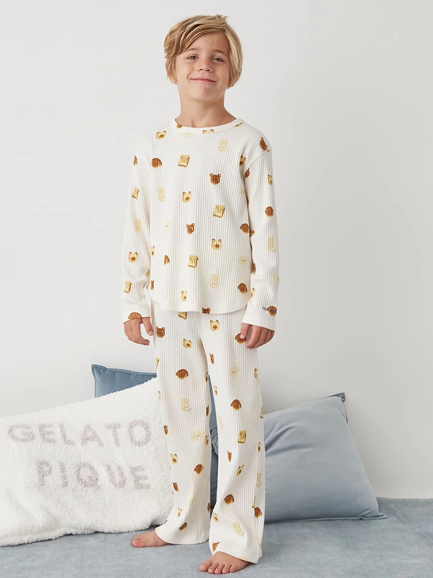 【JUNIOR】動物麵包印花長袖T-shirt＆長褲套裝SET PJCT264360