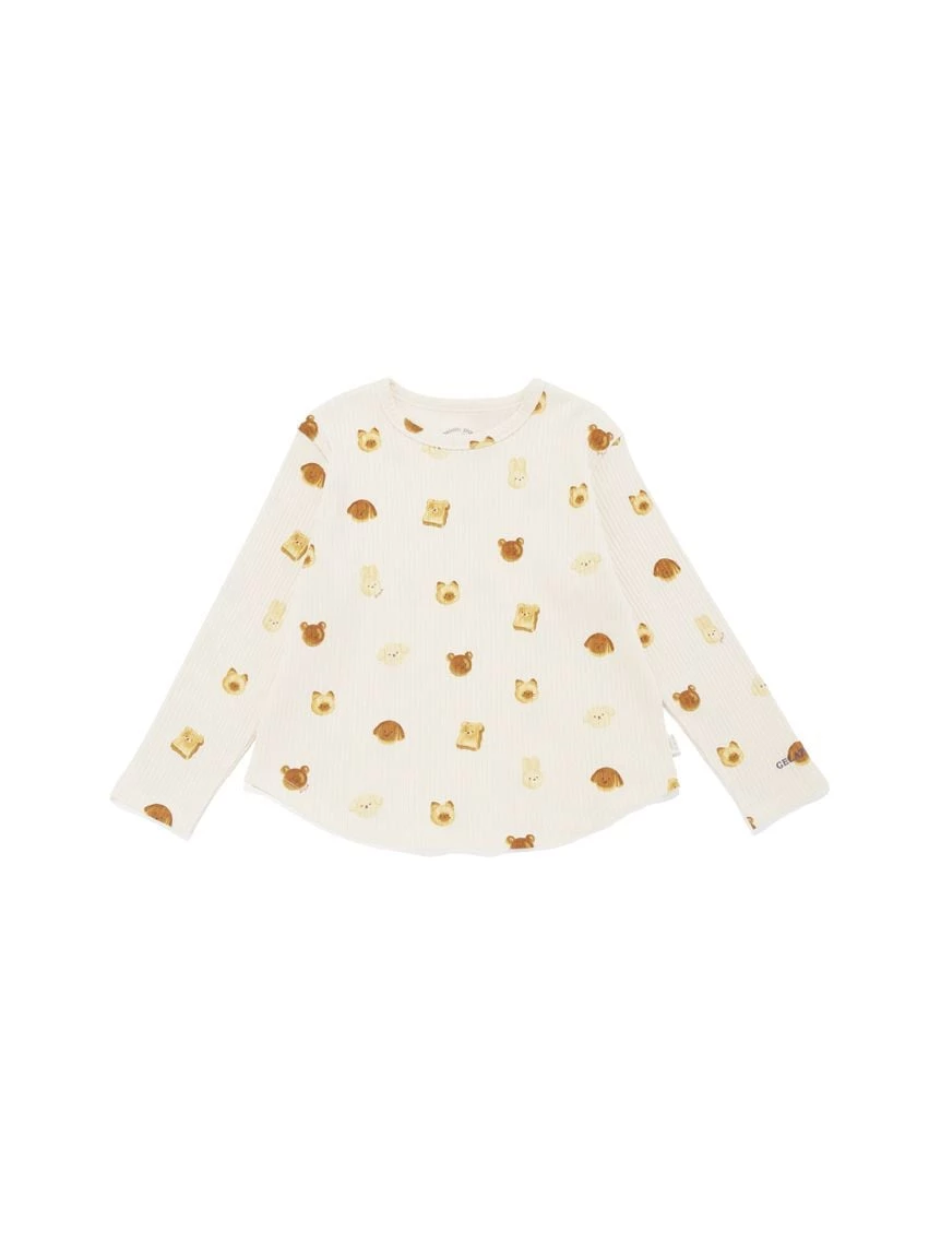 【JUNIOR】動物麵包印花長袖T-shirt＆長褲套裝SET PJCT264360