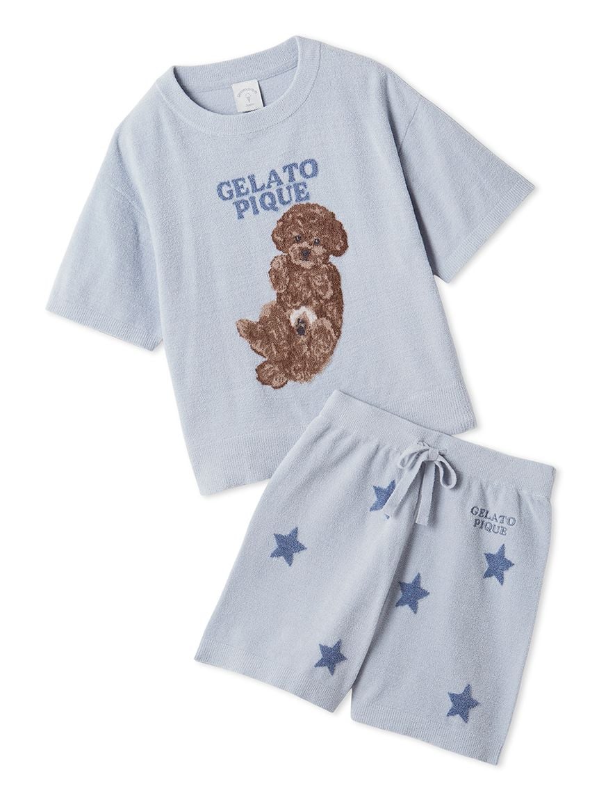 【JUNIOR】狗狗提花上衣&短褲SET PJNT261151