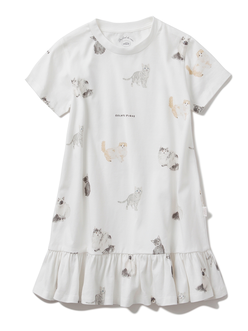 【KIDS】CAT圖案 純棉洋裝