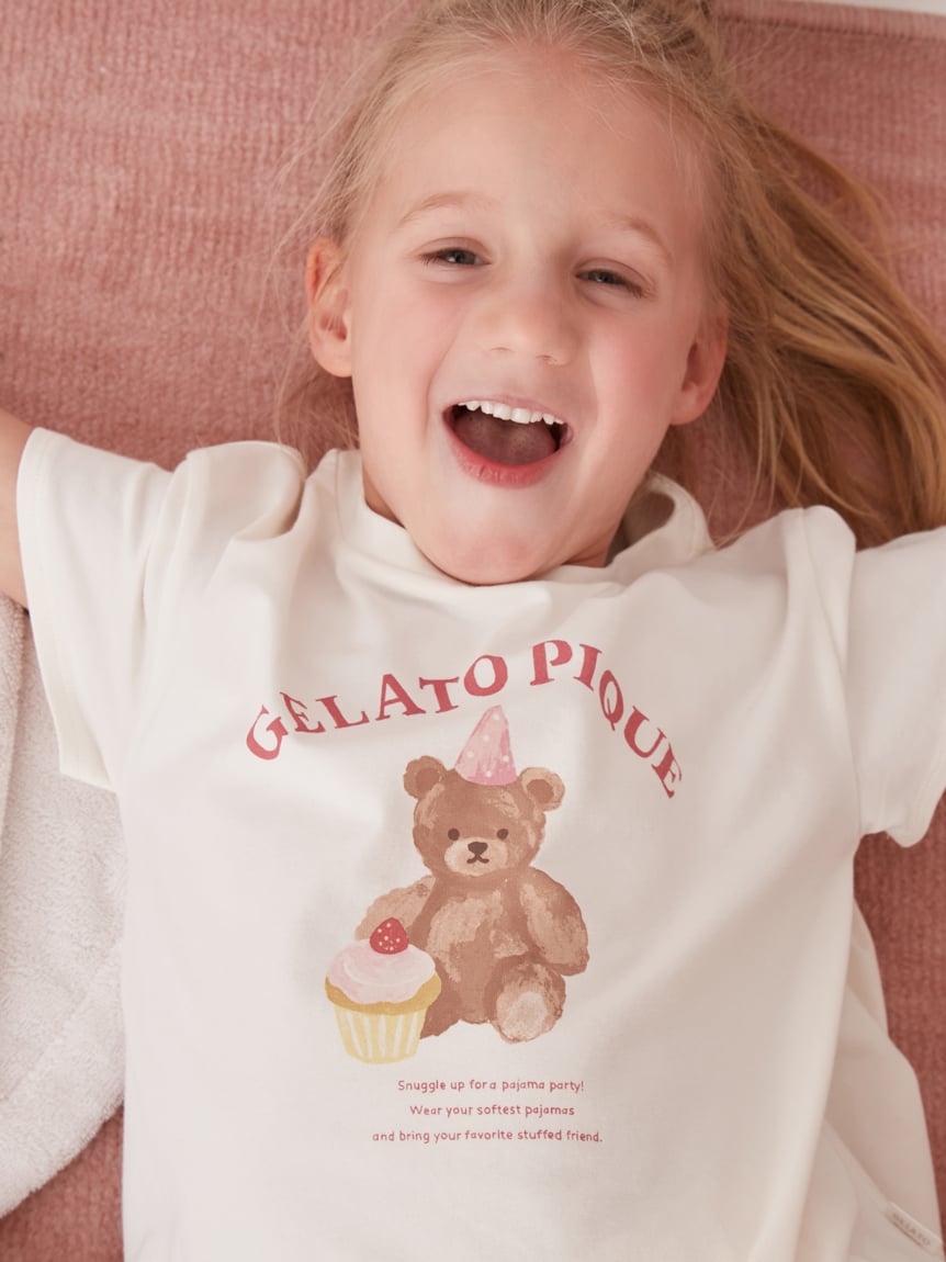 【KIDS】睡衣派對小熊下襬喇叭T-Shirt PKCT262482
