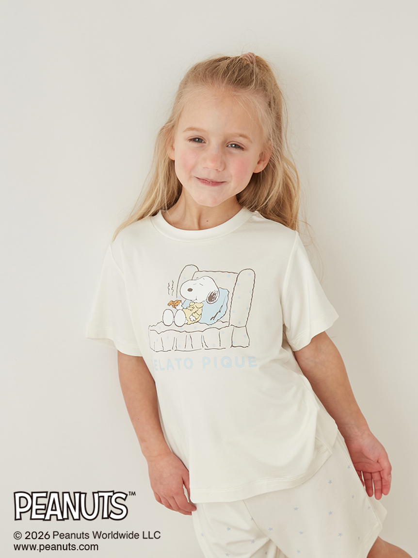 【PEANUTS】【KIDS】【接觸涼感】短袖T-Shirt PKCT262490
