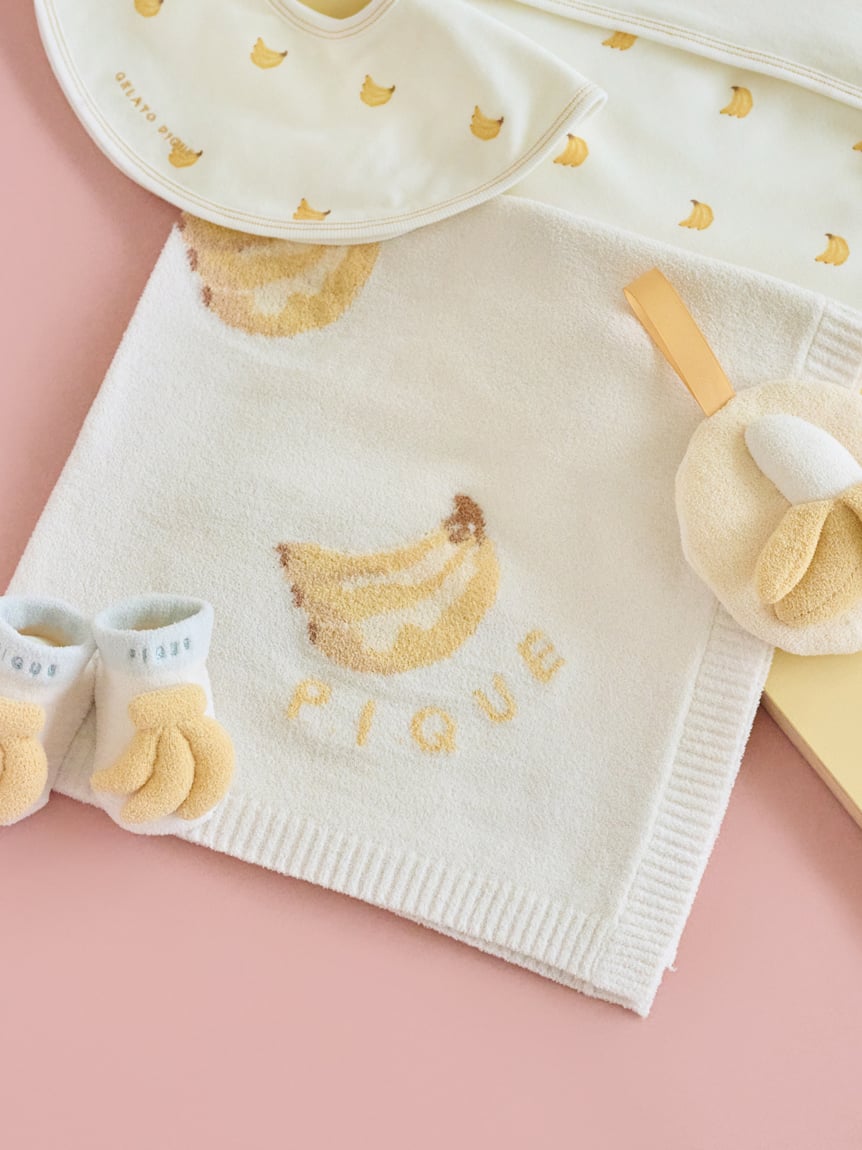 【KIDS】AIRY MOCO香蕉圖案毛毯 PKGG252422