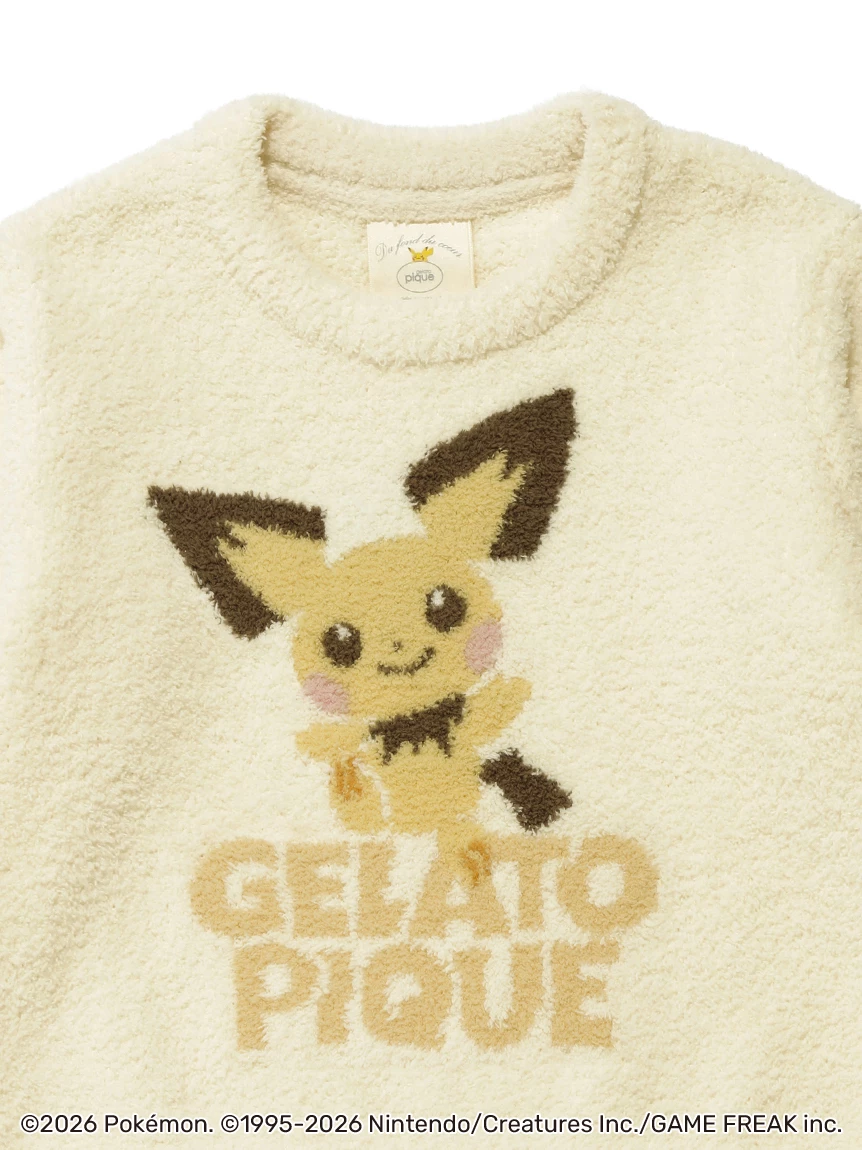 【Pokémon】【KIDS】BABY MOCO  提花上衣＆長褲SET PKNT264400
