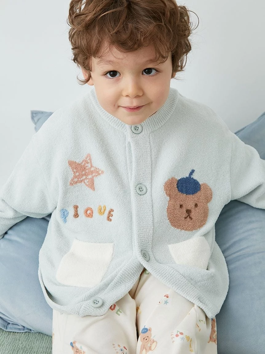 【KIDS】AIRY MOCO畫家小熊開襟衫 PKNT264463