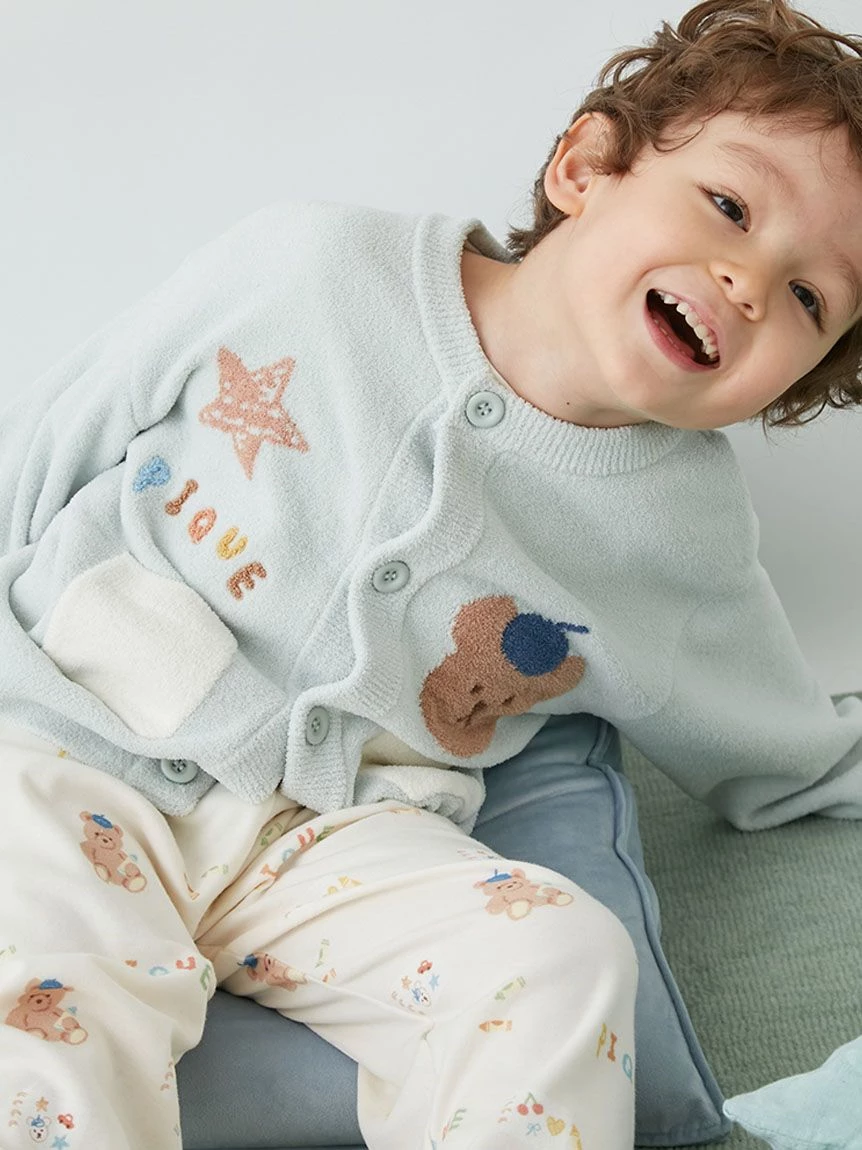 【KIDS】AIRY MOCO畫家小熊開襟衫 PKNT264463