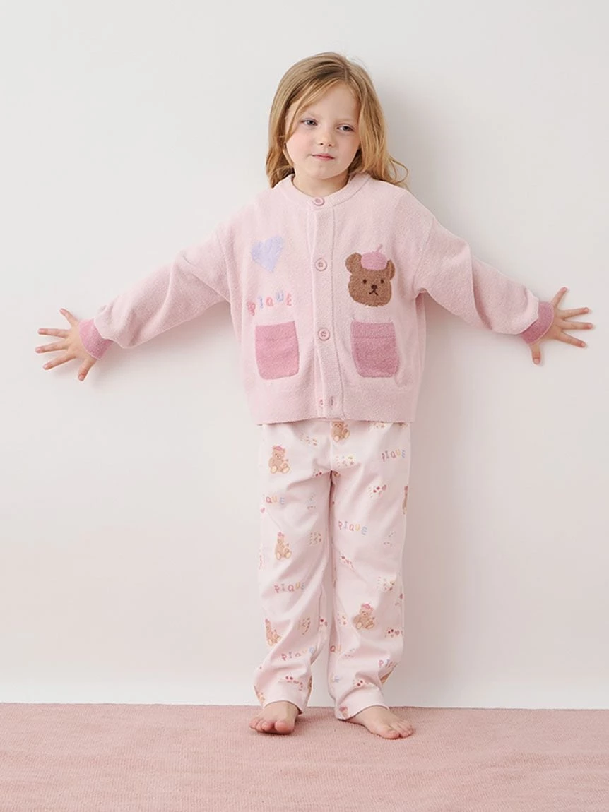 【KIDS】AIRY MOCO畫家小熊開襟衫 PKNT264463