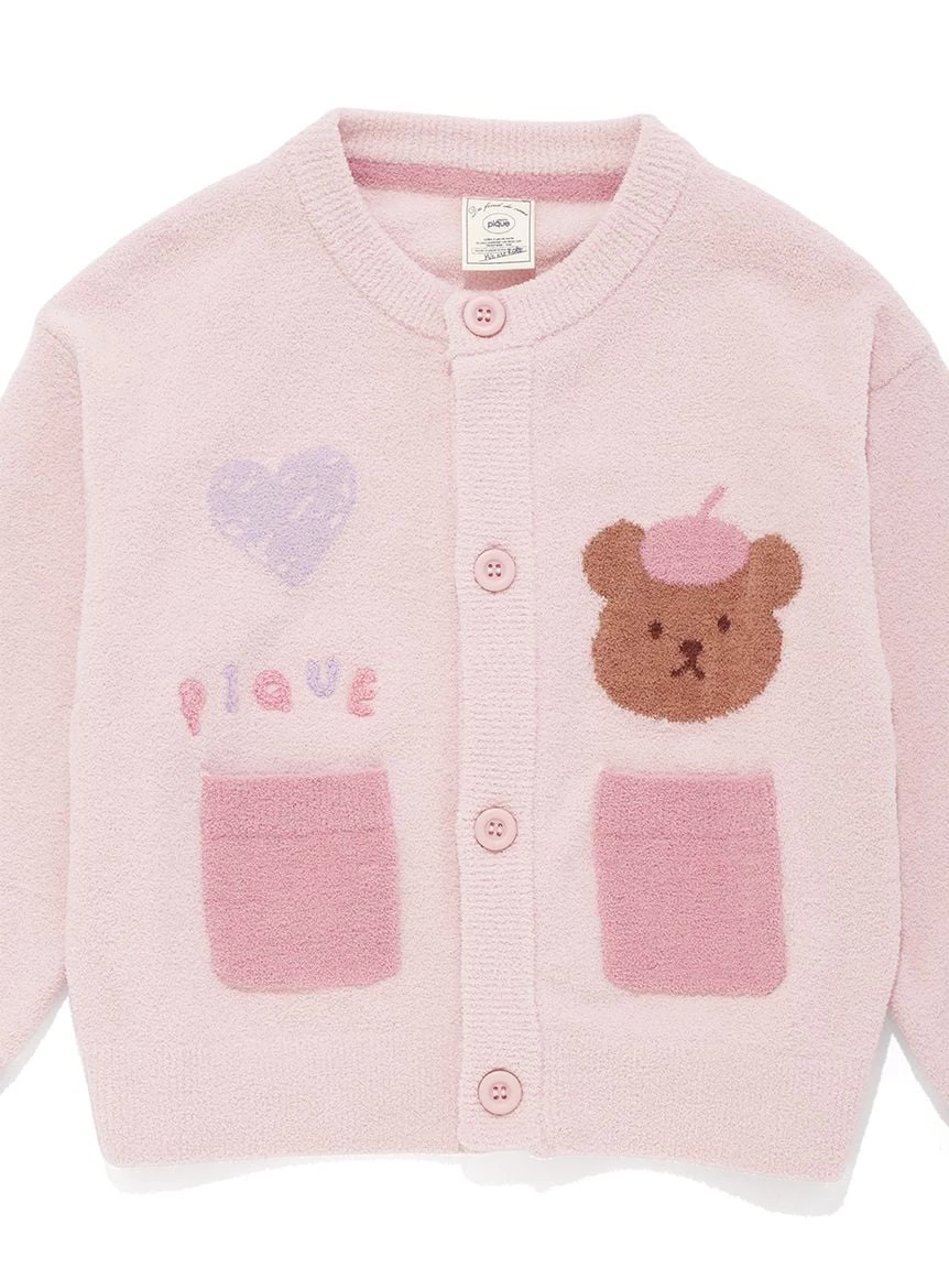 【KIDS】AIRY MOCO畫家小熊開襟衫 PKNT264463