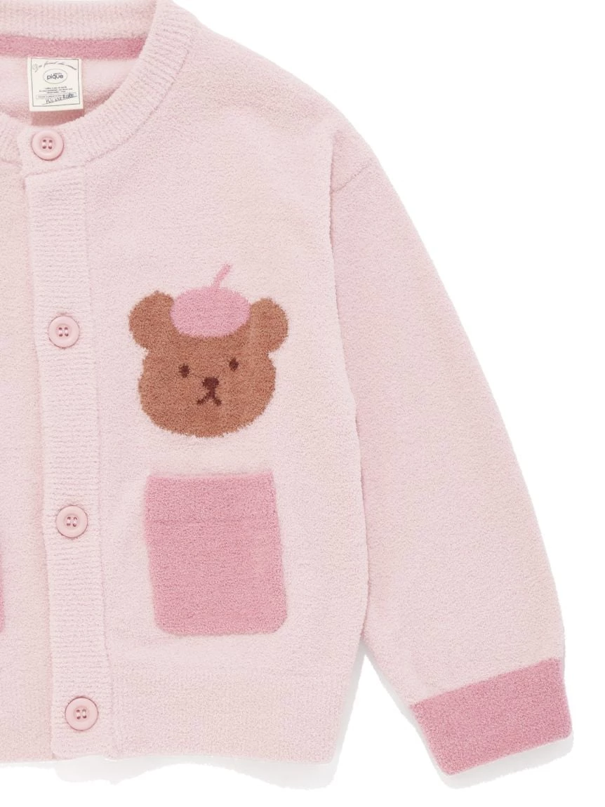 【KIDS】AIRY MOCO畫家小熊開襟衫 PKNT264463