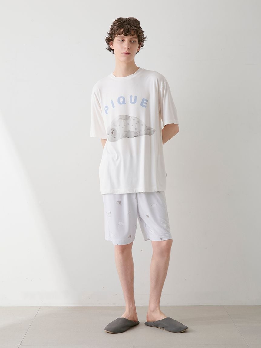 【HOMME】【接觸涼感】海豹印花短褲 PMCP252211
