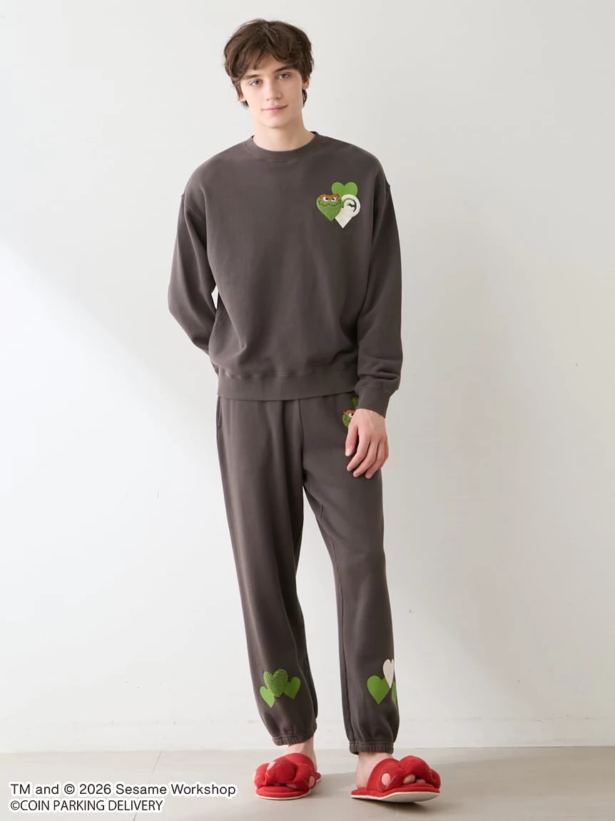 【SESAME STREET芝麻街×CPD 】HOMME 棉質毛圈印花長褲 PMCP264218