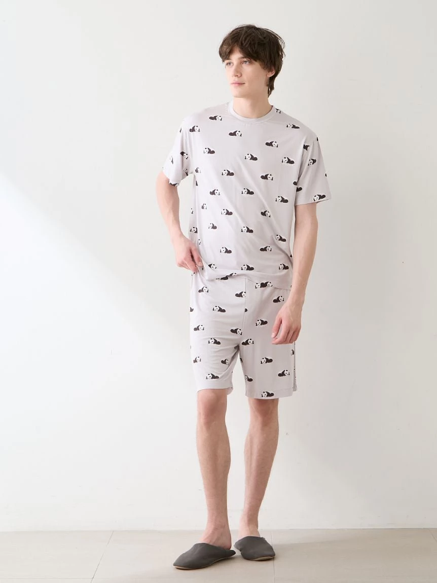【HOMME】【接觸涼感】熟睡熊貓印花短褲 PMCP264279