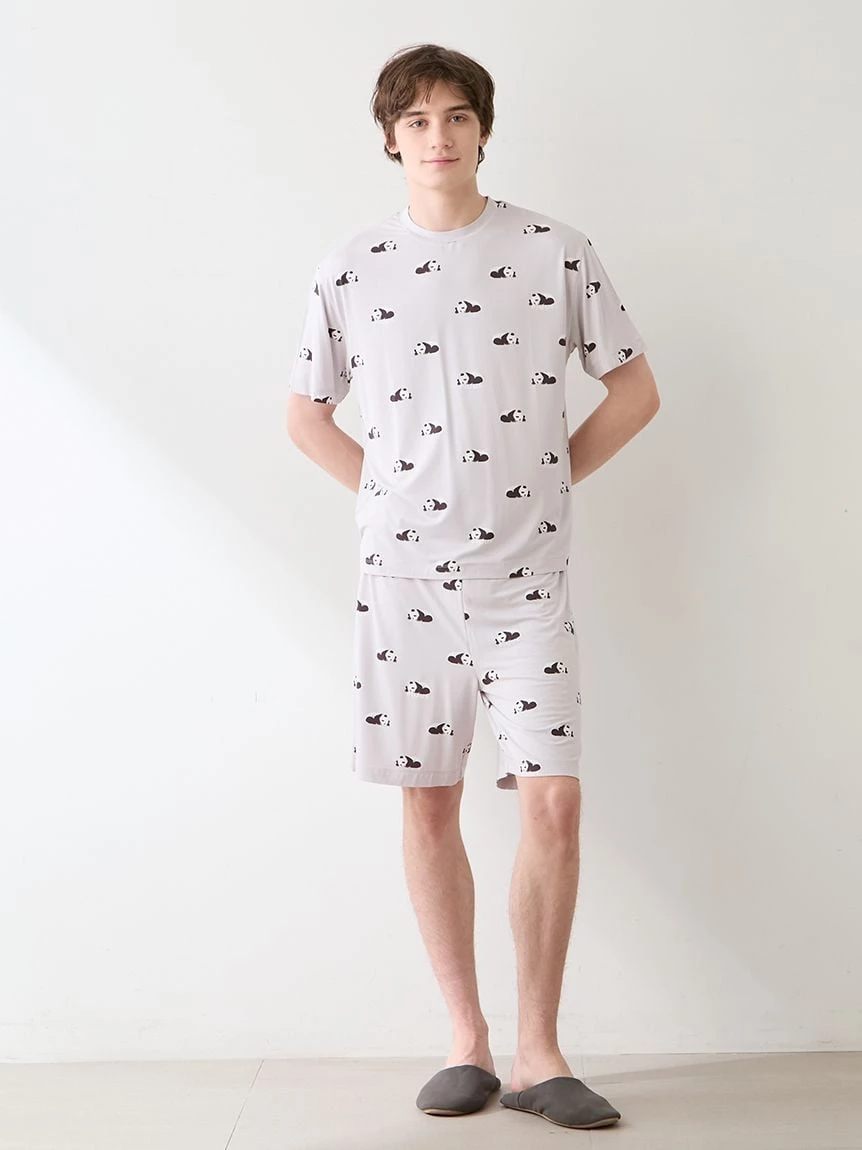 【HOMME】【接觸涼感】熟睡熊貓印花短褲 PMCP264279