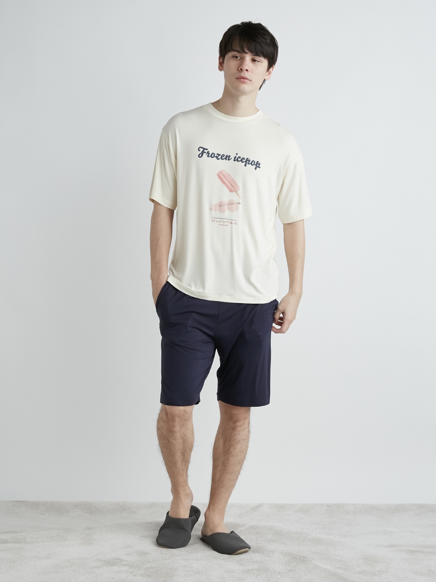 【HOMME】冰棒LOGO涼感嫘縈T-Shirt