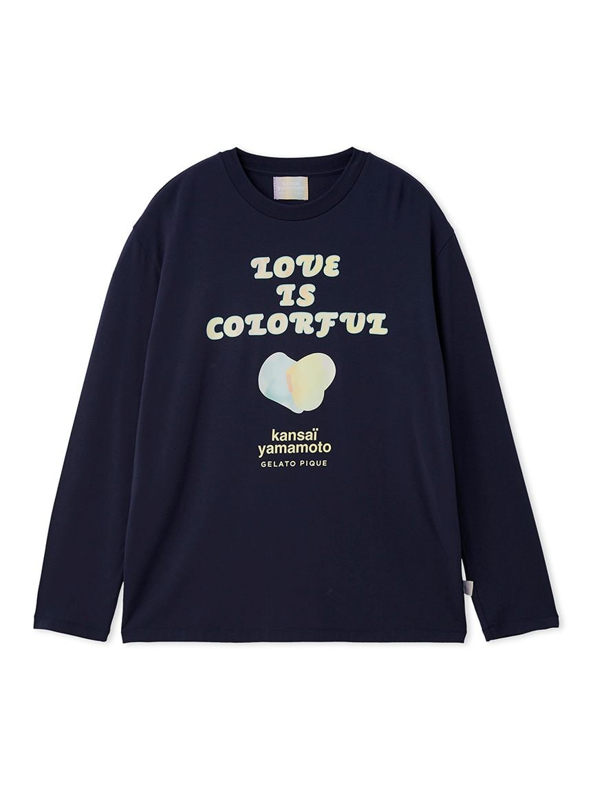 【kansai yamamoto】【男裝】嫘縈Logo標誌長袖T-Shirt PMCT261242