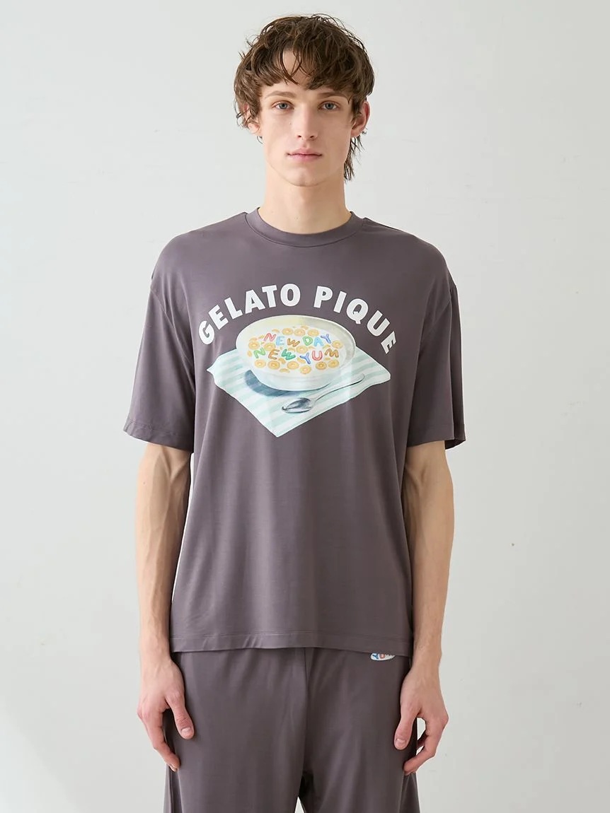 【HOMME】字母麥片圖案Logo T-Shirt PMCT261915