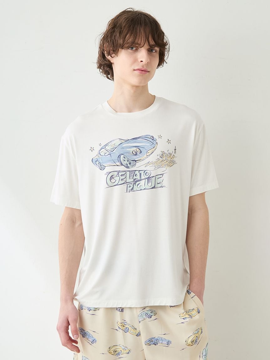 【HOMME】【接觸涼感】星際汽車圖案T-Shirt PMCT262930