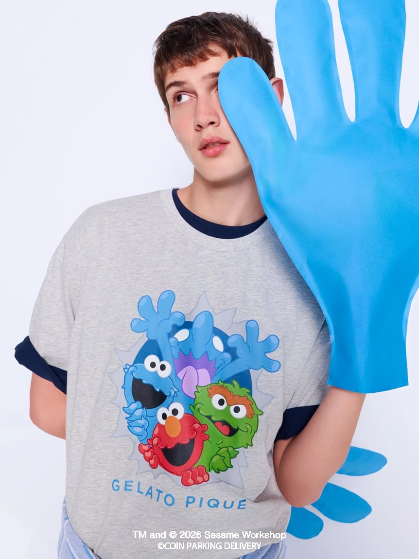 【SESAME STREET芝麻街×CPD 】HOMME 棉質單圖印花T-Shirt PMCT264216