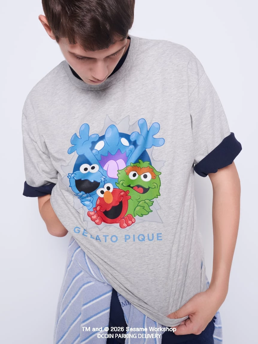 【SESAME STREET芝麻街×CPD 】HOMME 棉質單圖印花T-Shirt PMCT264216
