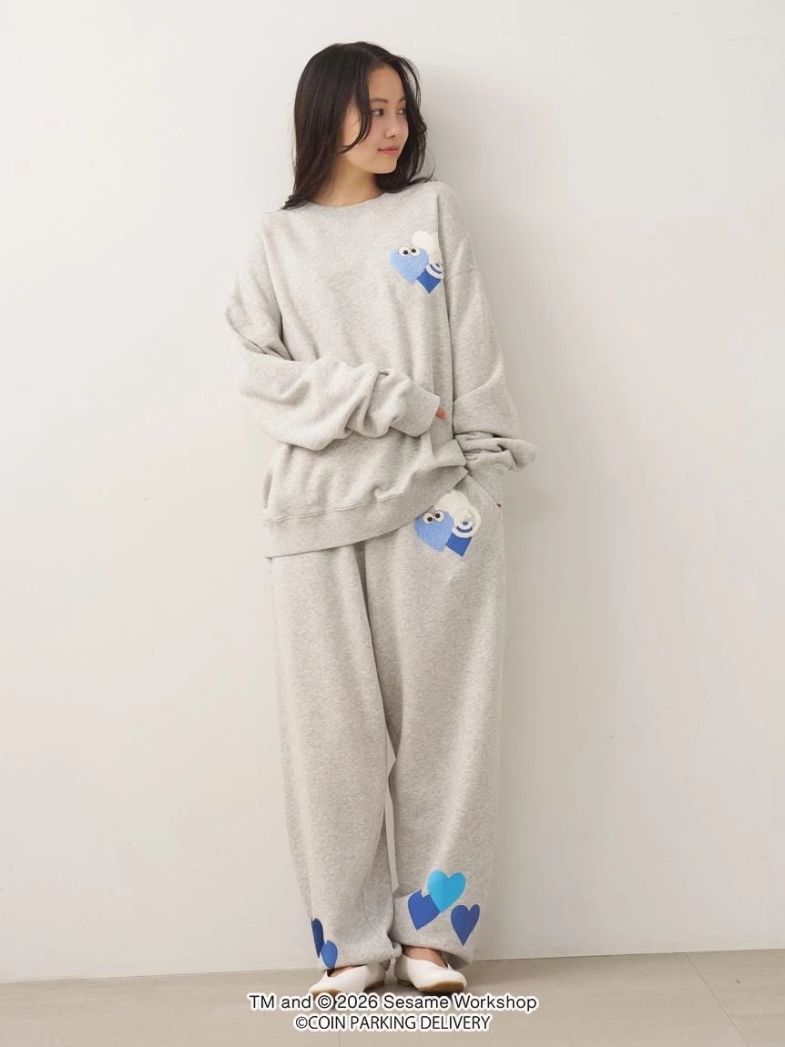 【SESAME STREET芝麻街×CPD 】HOMME 棉質毛圈印花上衣 PMCT264217