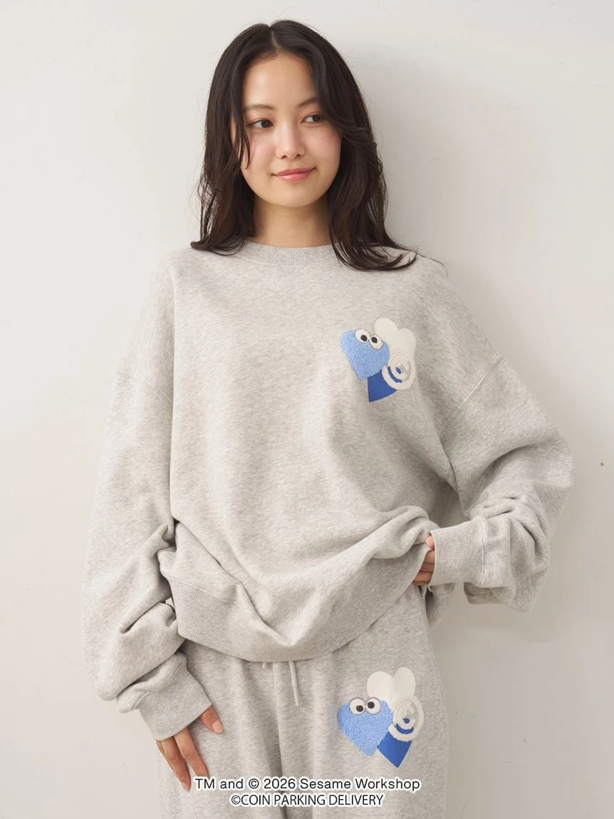【SESAME STREET芝麻街×CPD 】HOMME 棉質毛圈印花上衣 PMCT264217