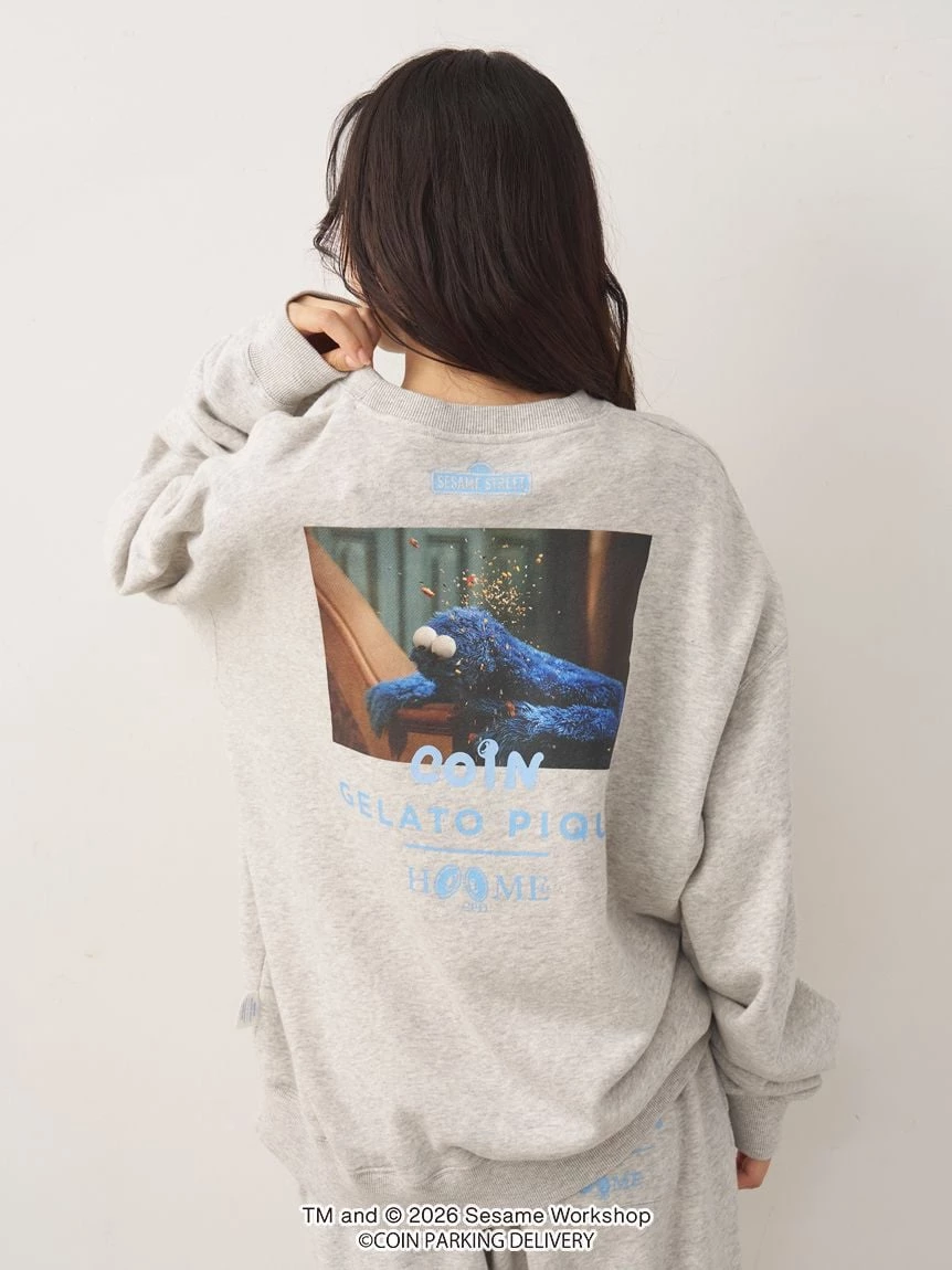 【SESAME STREET芝麻街×CPD 】HOMME 棉質毛圈印花上衣 PMCT264217
