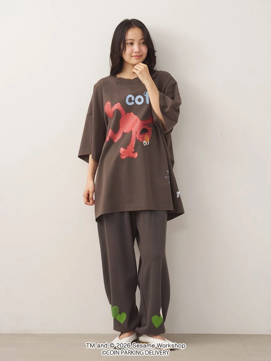 【SESAME STREET芝麻街×CPD 】HOMME 棉質單圖印花寬版T-Shirt PMCT264268