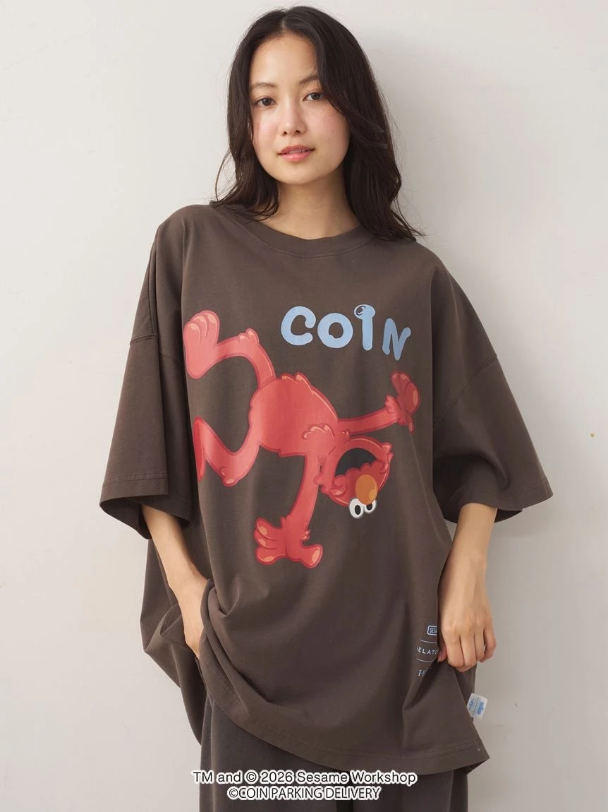 【SESAME STREET芝麻街×CPD 】HOMME 棉質單圖印花寬版T-Shirt PMCT264268