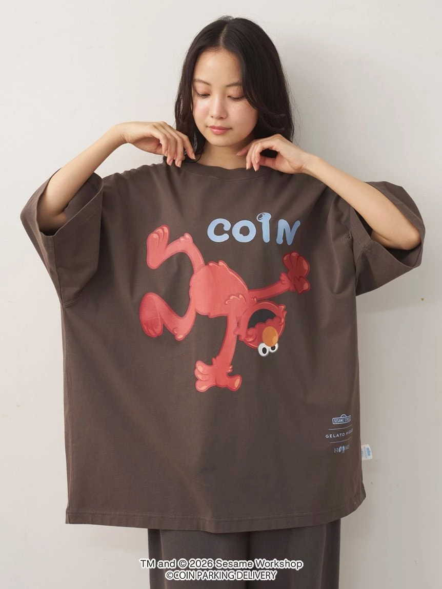 【SESAME STREET芝麻街×CPD 】HOMME 棉質單圖印花寬版T-Shirt PMCT264268