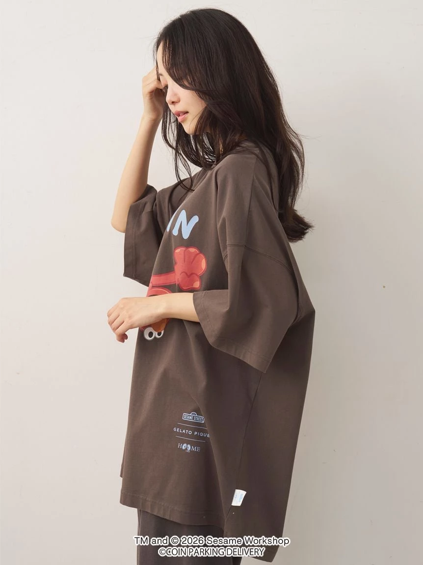 【SESAME STREET芝麻街×CPD 】HOMME 棉質單圖印花寬版T-Shirt PMCT264268