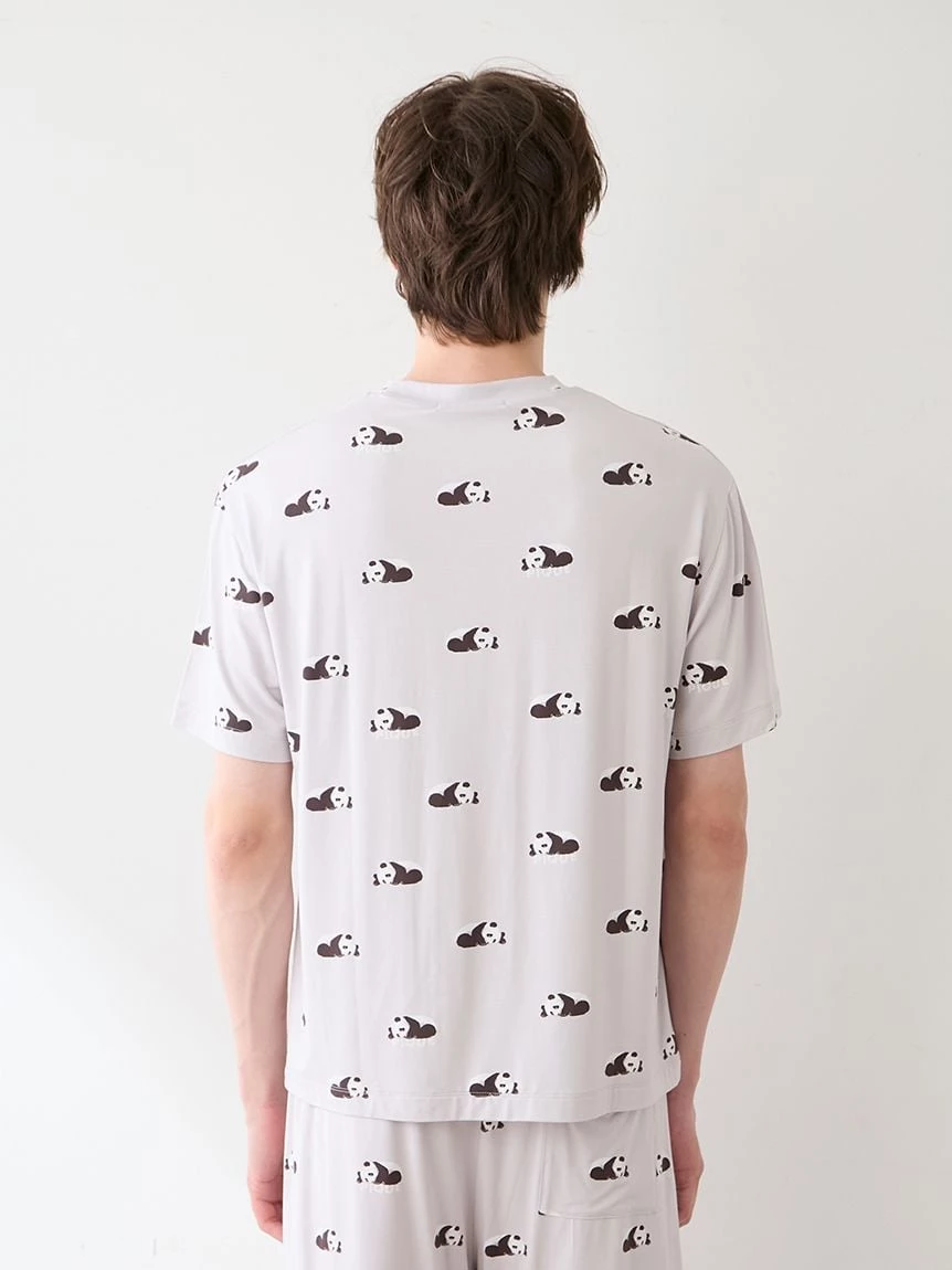 【HOMME】【接觸涼感】熟睡熊貓印花T-Shirt PMCT264278
