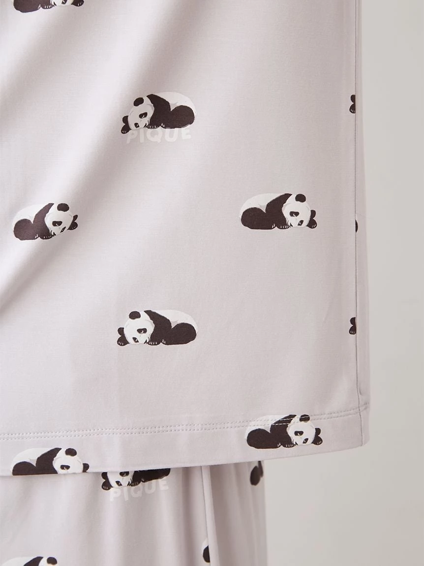 【HOMME】【接觸涼感】熟睡熊貓印花T-Shirt PMCT264278