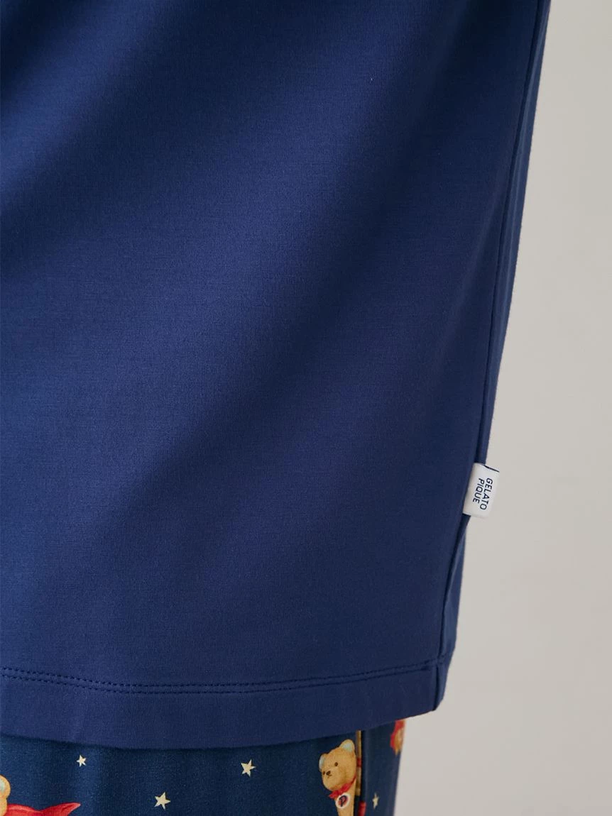 【HOMME】【抗菌防臭】嫘縈英雄小熊圖案長袖T-shirt PMCT264931