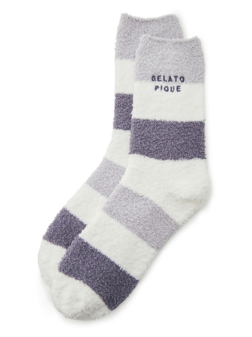 【HOMME】BABY MOCO 3色條紋毛襪 PMGS234973-NVY