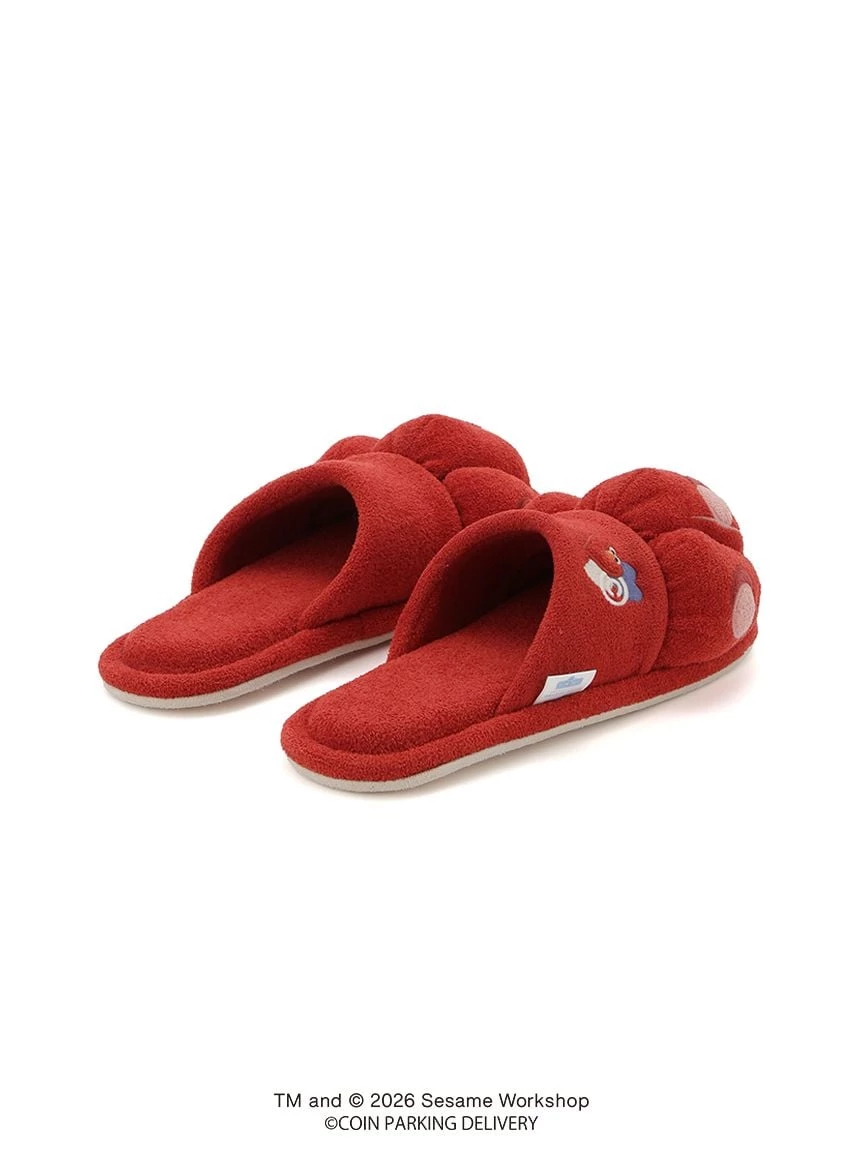 【SESAME STREET芝麻街×CPD 】HOMME AIRY MOCO Elmo室內拖鞋 PMGS264065