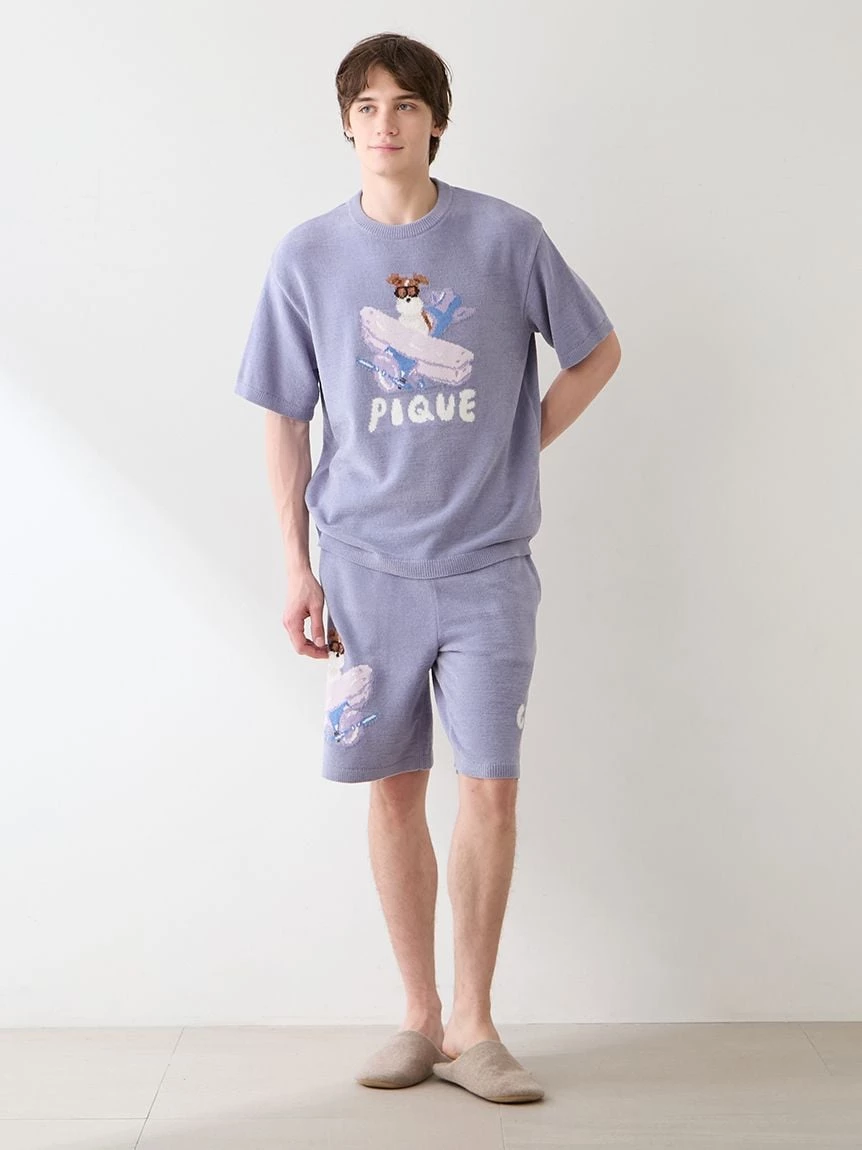 【hiranotoshiyuki】【HOMME】AIRY MOCO PLANEDOG提花短褲 PMNP264907