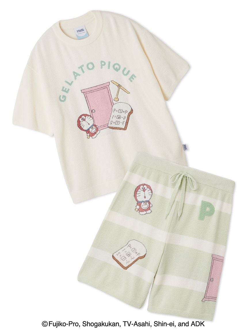 【哆啦A夢】【HOMME】提花圖案休閒上衣&短褲SET PMNT254007