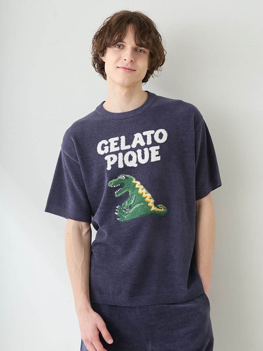 【HOMME】AIRY MOCO睡覺恐龍提花上衣 PMNT262917