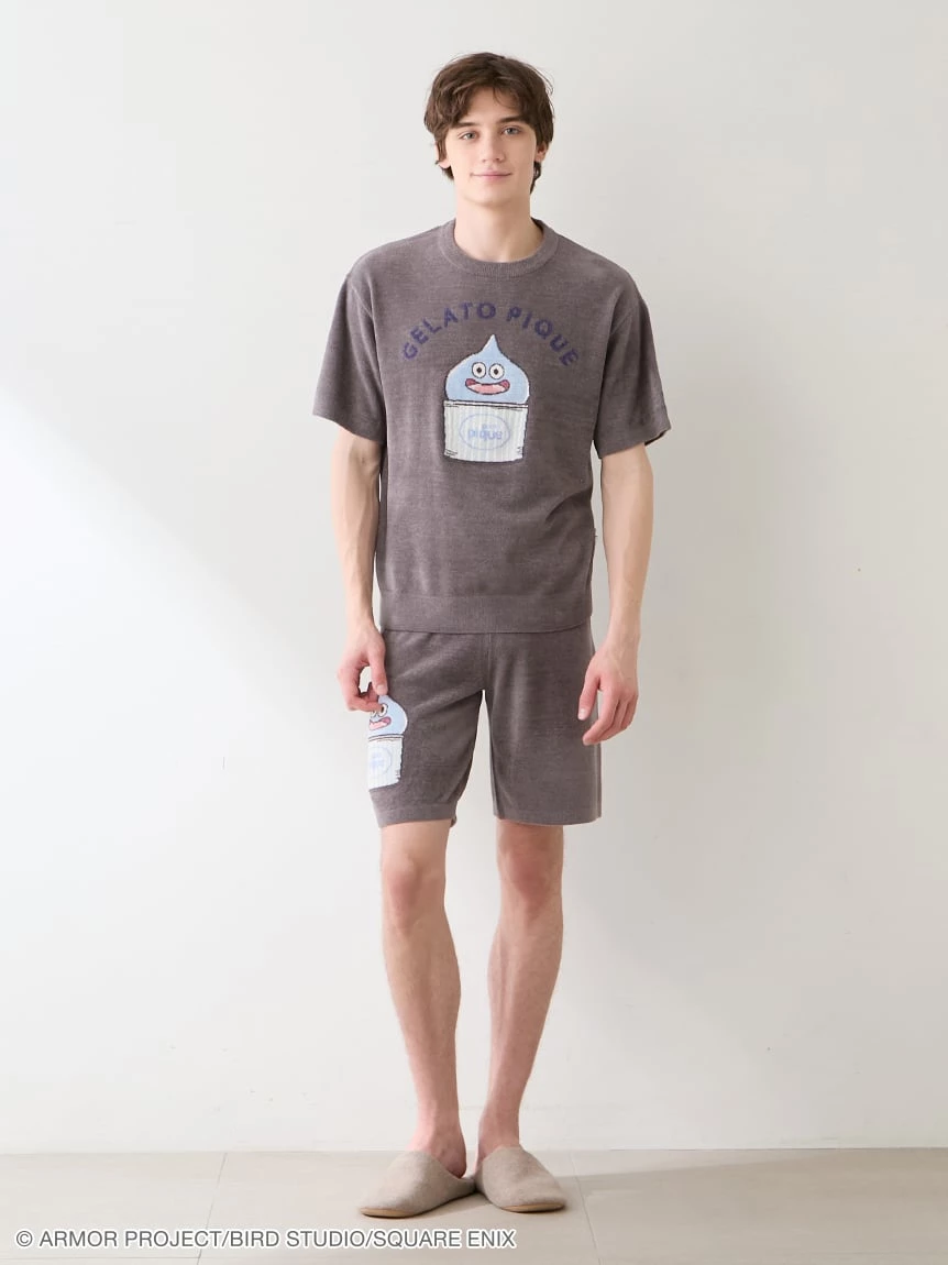 【勇者鬥惡龍】【MEN】提花上衣＆五分短褲SET PMNT264033