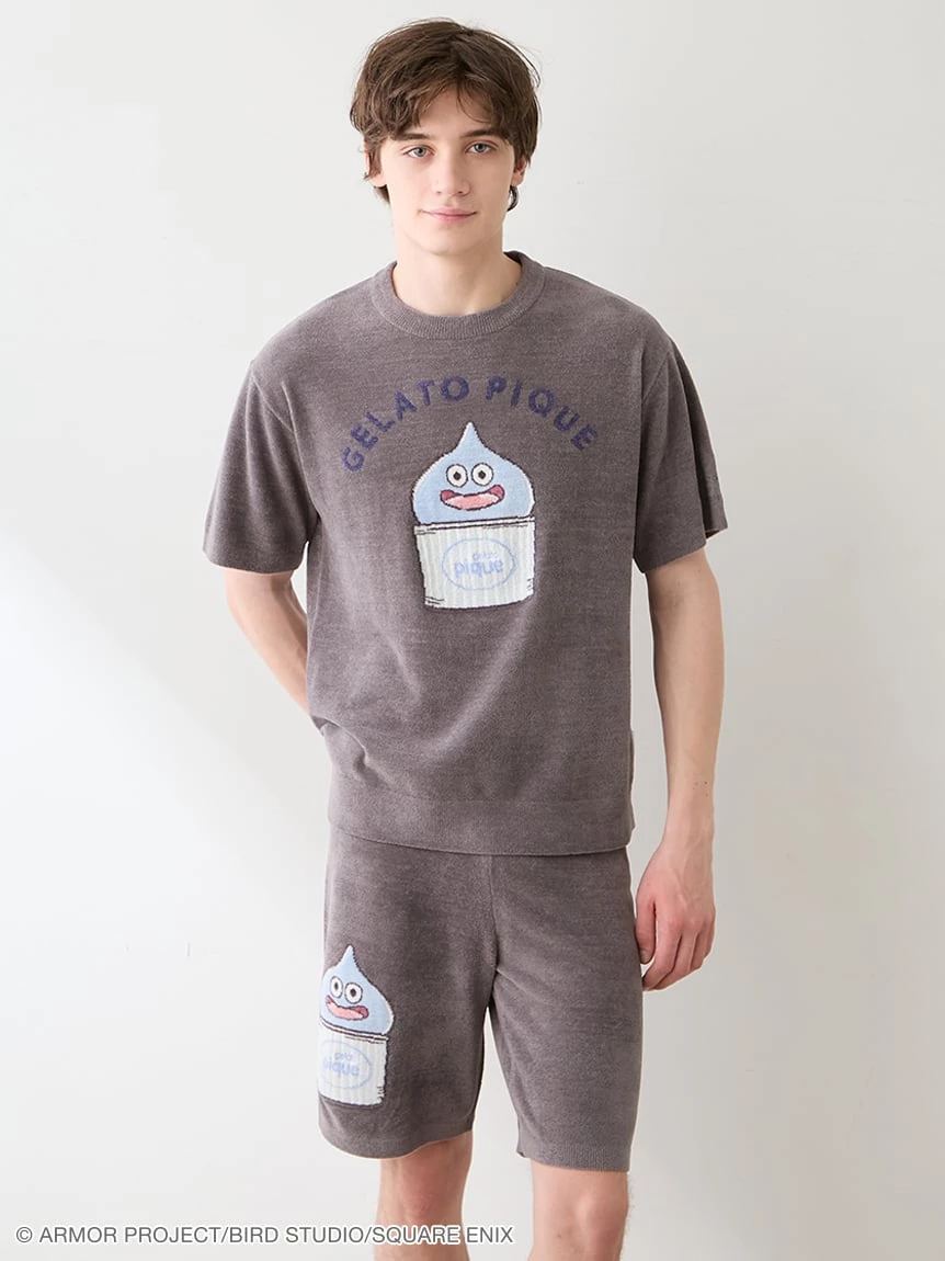 【勇者鬥惡龍】【MEN】提花上衣＆五分短褲SET PMNT264033